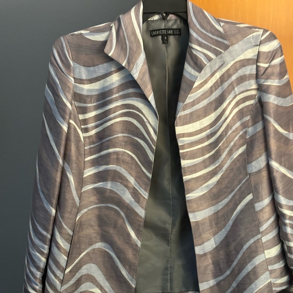 Lafayette 148 blazer woman linen/silk size 8